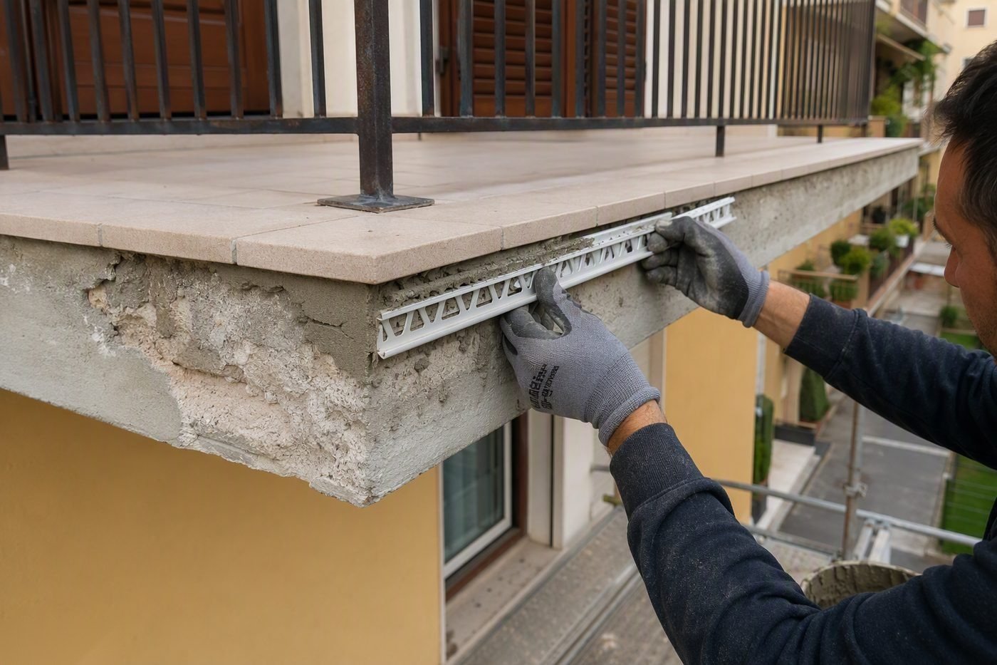 Rifacimento Frontalini Balcone nel Rhodense — intervento di Rifacimento Terrazzo Rho