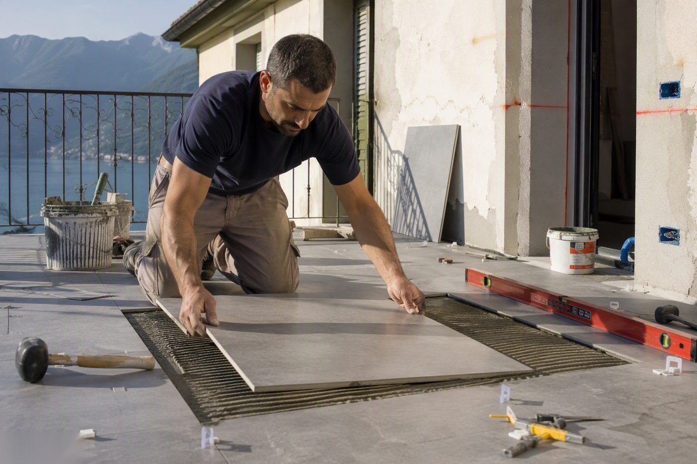 Rifacimento Pavimento Terrazzo nel Rhodense — intervento di Rifacimento Terrazzo Rho